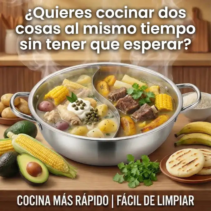 Olla Doble Compartimiento Hot Pot