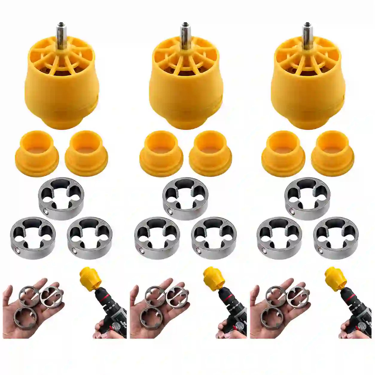 Adap Taladro Set De Rosca Para Tubo