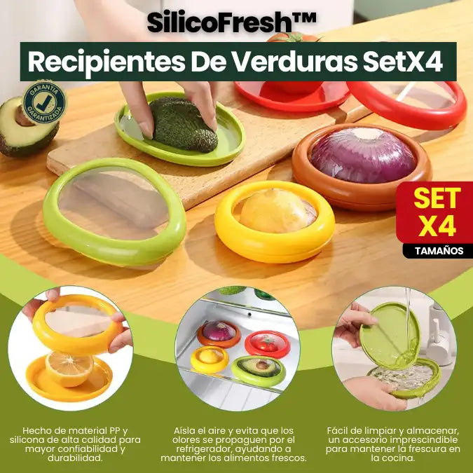 Recipientes De Verduras Set X4