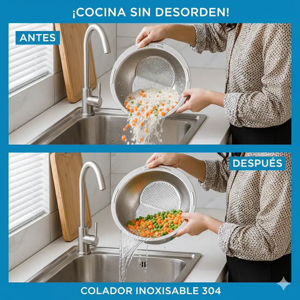 Colador En Acero Inoxidable