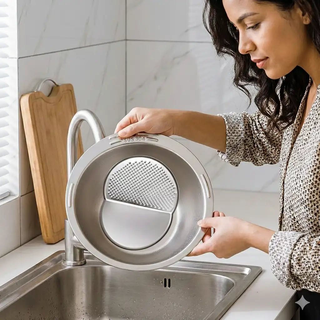 Colador En Acero Inoxidable