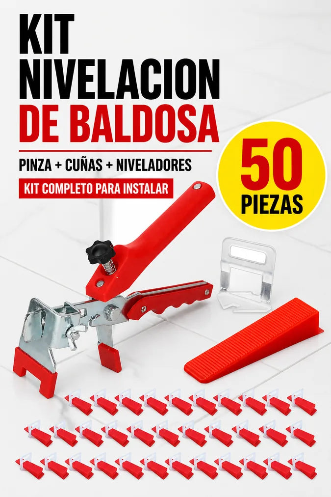 Kit nivelacion de baldosa presentacion 50 piezas