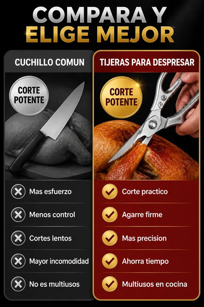 Tijeras para despresar comparacion