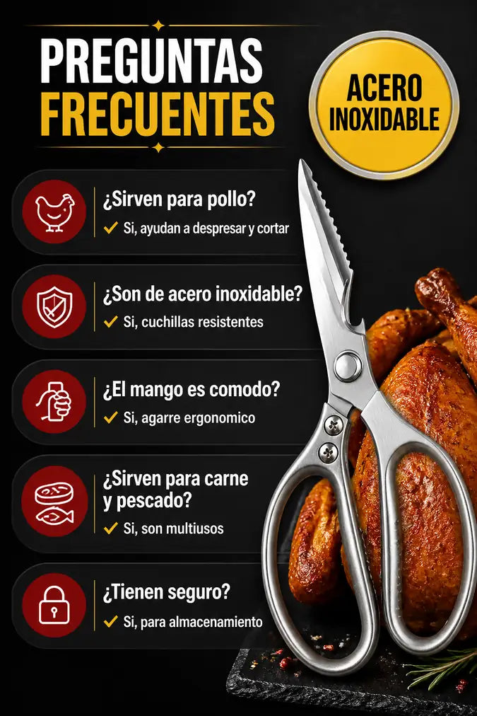 Tijeras para despresar preguntas frecuentes